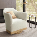 Swivel Barrel Accent Chair – High-Back Armchair