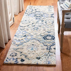 Hand-Tufted Wool Runner Rug 2'3" x 8' – Striped Contemporary Area Rug