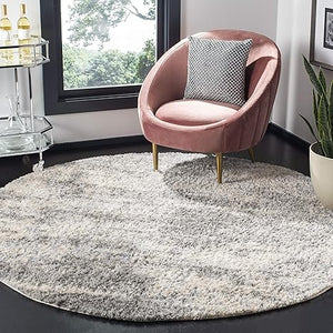 5' x 7' Berber Shag Area Rug – Abstract Design, Non-Shedding, 1.2-Inch Pile