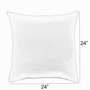 Outdoor Square Corded Throw Pillows 24" x 24" Cast Silver Set of 2