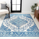 10x14 Boho Medallion Floral Area Rug – Polypropylene, Indoor, Non-Shedding