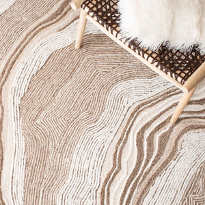 9x12 Hand-Tufted Wool Area Rug – Art Deco Abstract