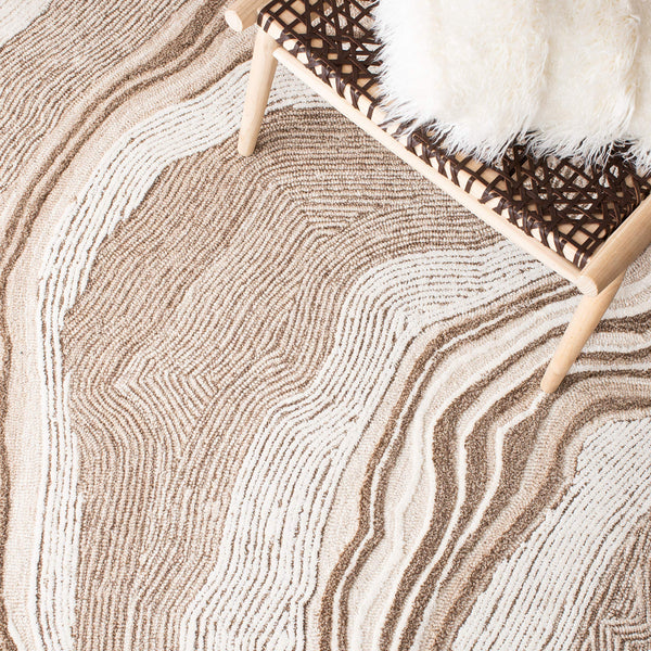 9x12 Hand-Tufted Wool Area Rug – Art Deco Abstract