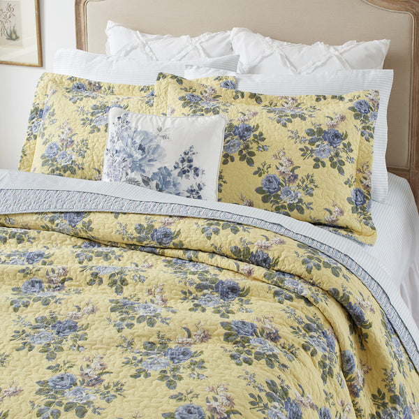 King Quilt Set with Shams – Reversible 100% Cotton Bedding