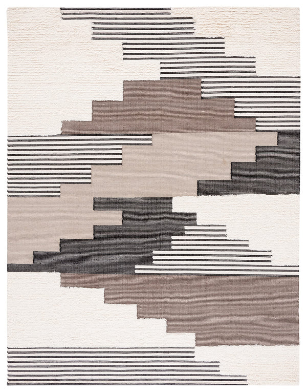Hand-Knotted Wool Area Rug 8x10 – Tribal Southwestern Design