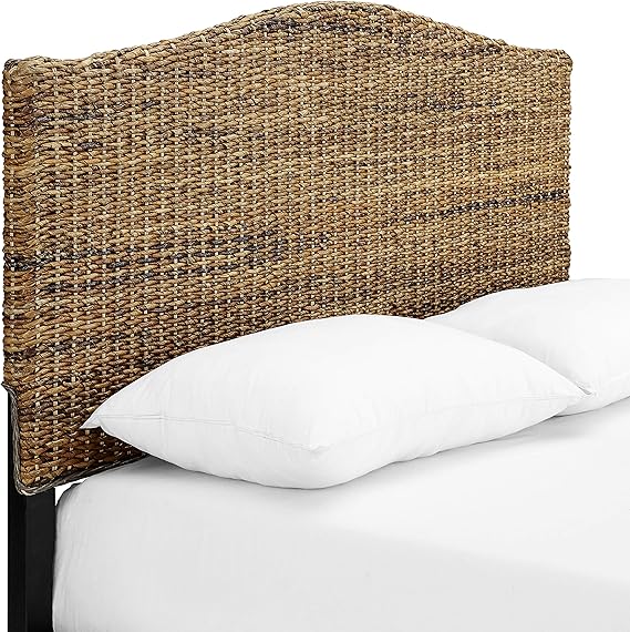 Handwoven Banana Leaf Arched Bed Headboard