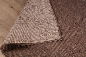 Round Jute-Style Area Rug 6ft – Brown