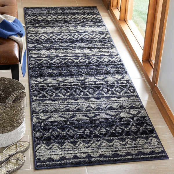 10x14 Moroccan Boho Area Rug – Ivory, Non-Shedding, Power Loomed