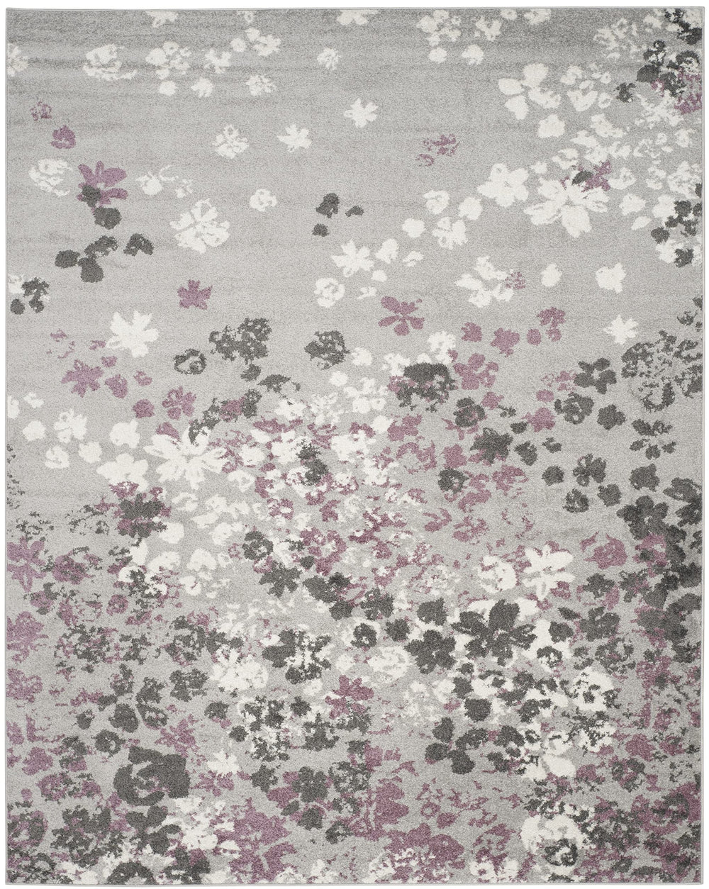 Floral Area Rug 10x14 Rectangular – Polypropylene, Non-Shedding, Indoor