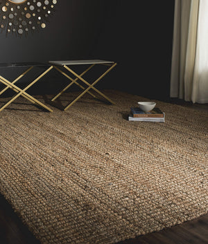 Natural Fiber Jute Area Rug 6x9 – Farmhouse Style