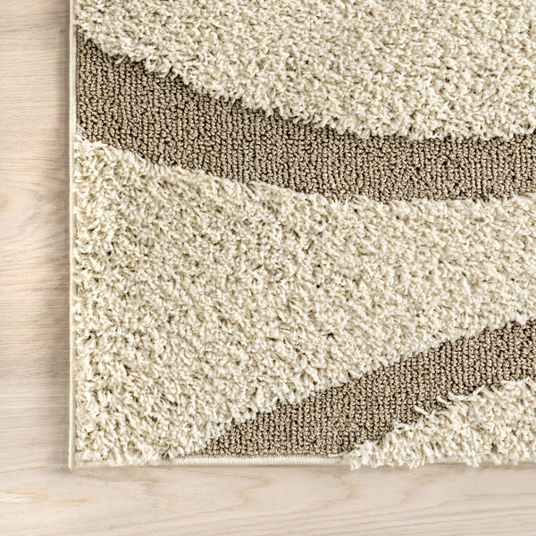 10x14 Modern Shag Area Rug – Abstract Polypropylene Indoor Rug
