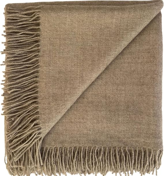 Pure Baby Alpaca Throw Blanket