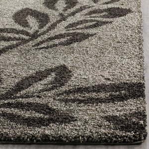 Shag Area Rug – Floral Design, Non-Shedding, 1.2-Inch Thick Polypropylene