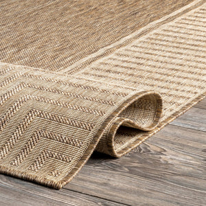 4x6 Indoor Outdoor Area Rug – Striped Border