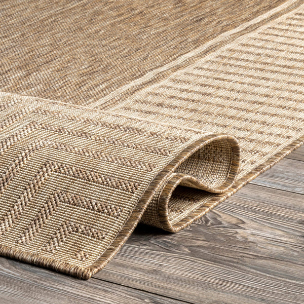 4x6 Indoor Outdoor Area Rug – Striped Border