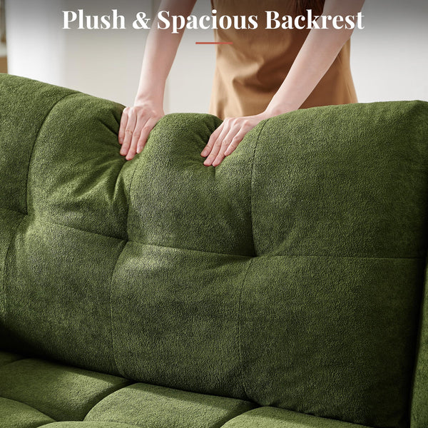 4-in-1 Convertible Sofa Bed with Adjustable Backrest