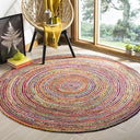 Handmade Jute & Cotton Runner Rug – 2'3" x 13' | Geometric Braided Design