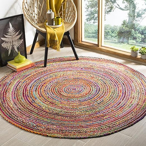 Oval Braided Jute & Cotton Area Rug – 4' x 6'