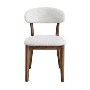 ACTU Scandinavian Dining Table Set with Upholstered Chairs for Small Spaces (Seats 4–6)