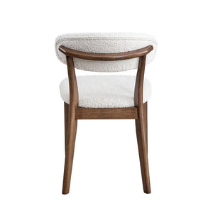 ACTU Scandinavian Dining Table Set with Upholstered Chairs for Small Spaces (Seats 4–6)