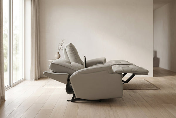 Atlas Fog Zero Gravity Power Reclining Sofa w/ Fridge