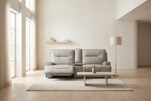 Atlas Fog 2-Piece Power Reclining Sofa Set