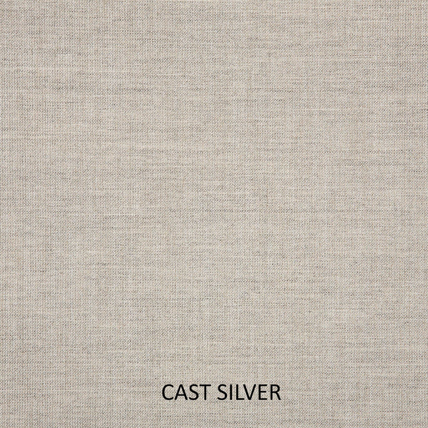Outdoor Square Corded Throw Pillows 24" x 24" Cast Silver Set of 2