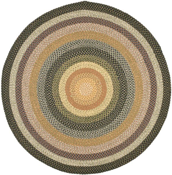 6ft Round Braided Indoor Outdoor Area Rug