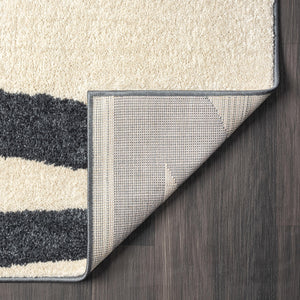 Modern Ivory & Grey Area Rug