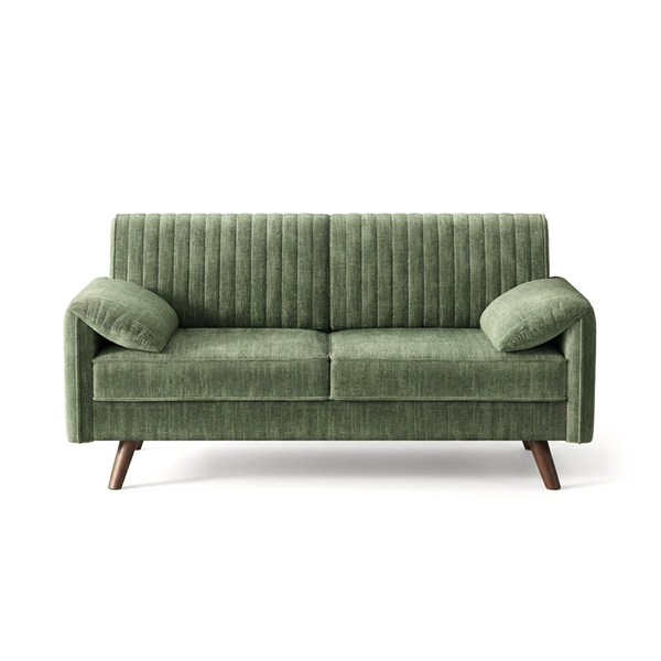 Chenille Loveseat Sofa with Padded Arms – 64.5" Modern Couch for Living Room