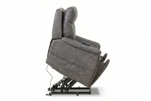 Serenity Slate Grey Ultra Infinite Position Lift Chair with Power Headrest, Heat, Massage & Wireless Charging